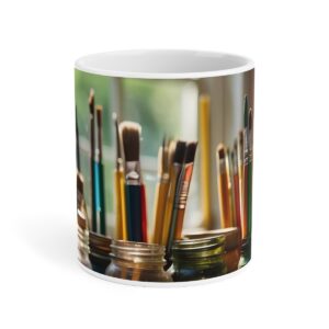 Artisan's Palette Paint Brushes Ceramic Mug (11oz, 15oz, 20oz)